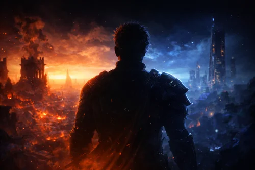 High-fidelity AAA game production concept artwork