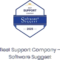 Best Support Company Badge - SoftwareSuggest For SDLCCorp
