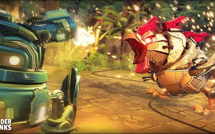 Spider Tanks: Advanced military vehicles designed with multi-legged mobility for traversing diverse terrain and equipped with formidable firepower and advanced reconnaissance capabilities.