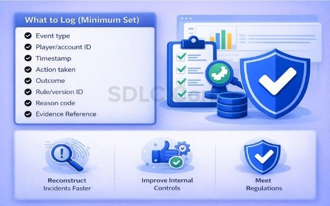 Compliance data logging and audit tracking system for gaming platforms