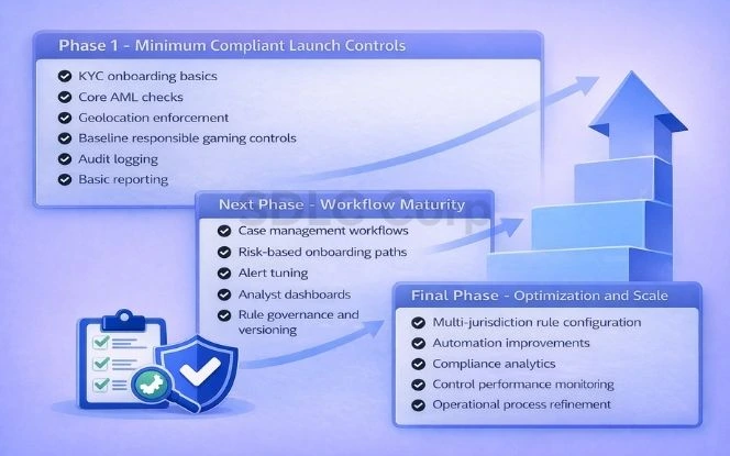 Phased roadmap for implementing compliance controls in gaming platforms