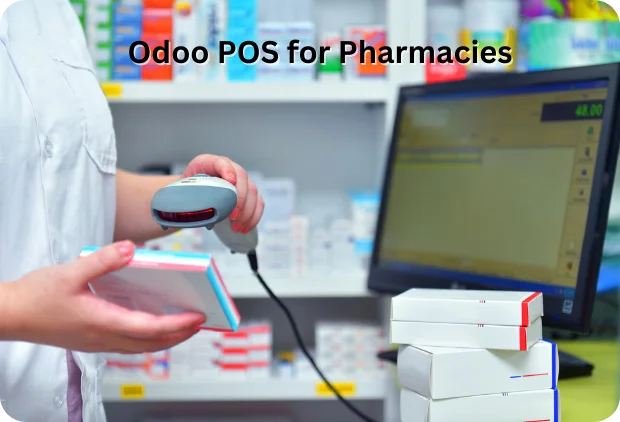 Odoo POS for pharmacies improving billing accuracy and compliance effortlessly.