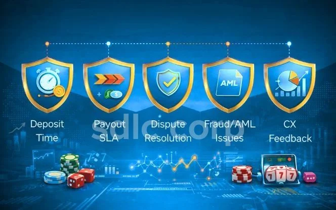 Shields showing key trust metrics like deposits, payouts, disputes, fraud, and customer feedback.