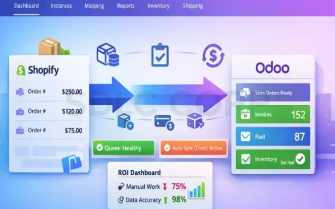 Odoo Shopify with SDLC Corp Odoo Shopify Connector Orders Stock Sync