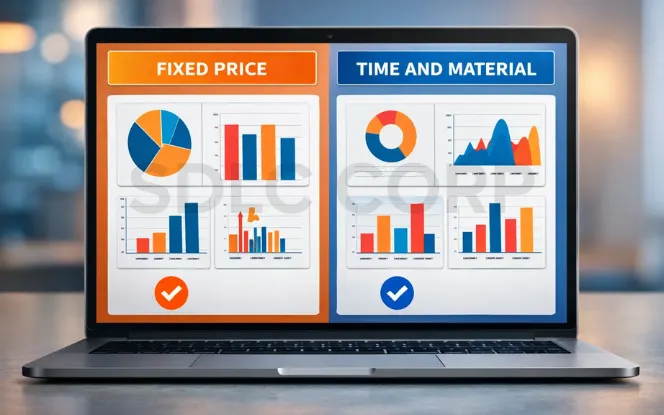 Fixed price vs time and material model for custom software development projects