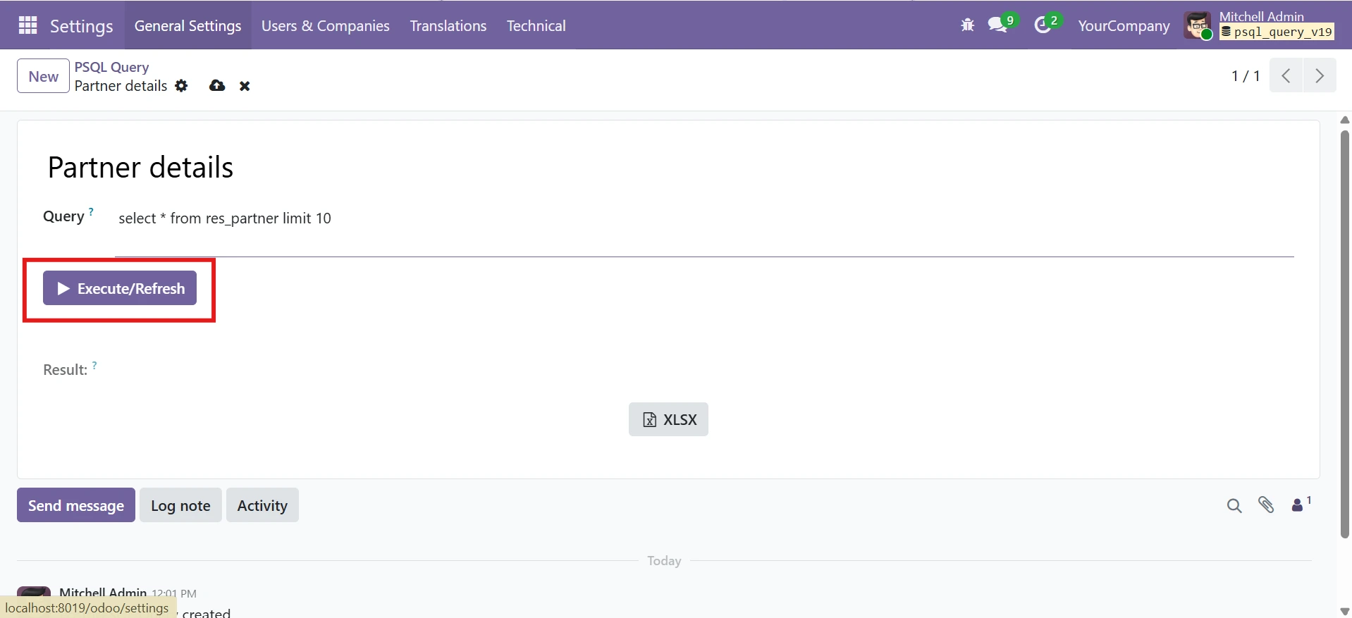 Execute the Query Instantly
