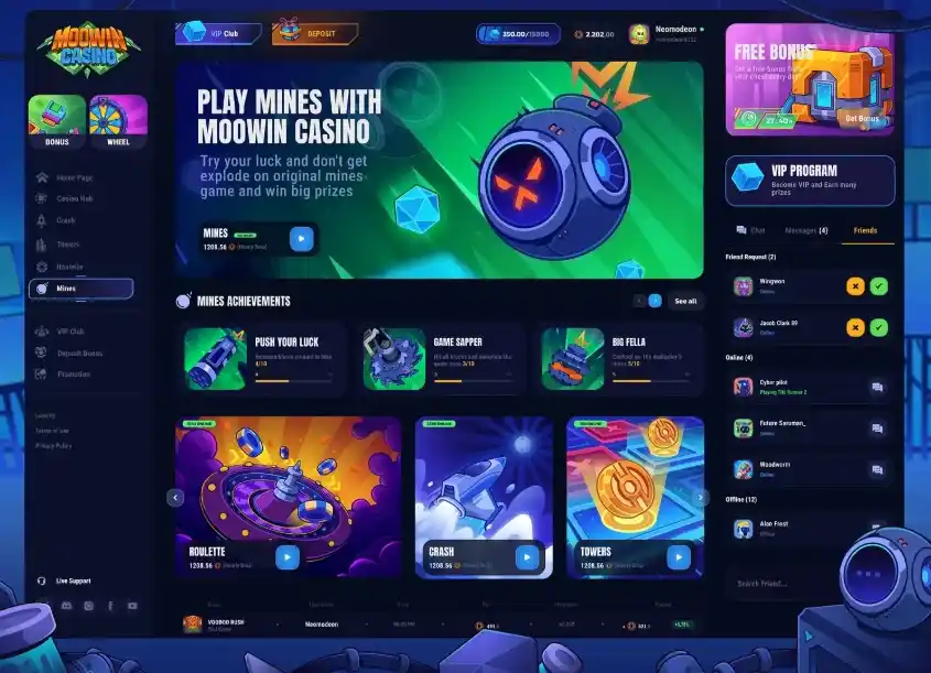 White label casino solution — casino lobby