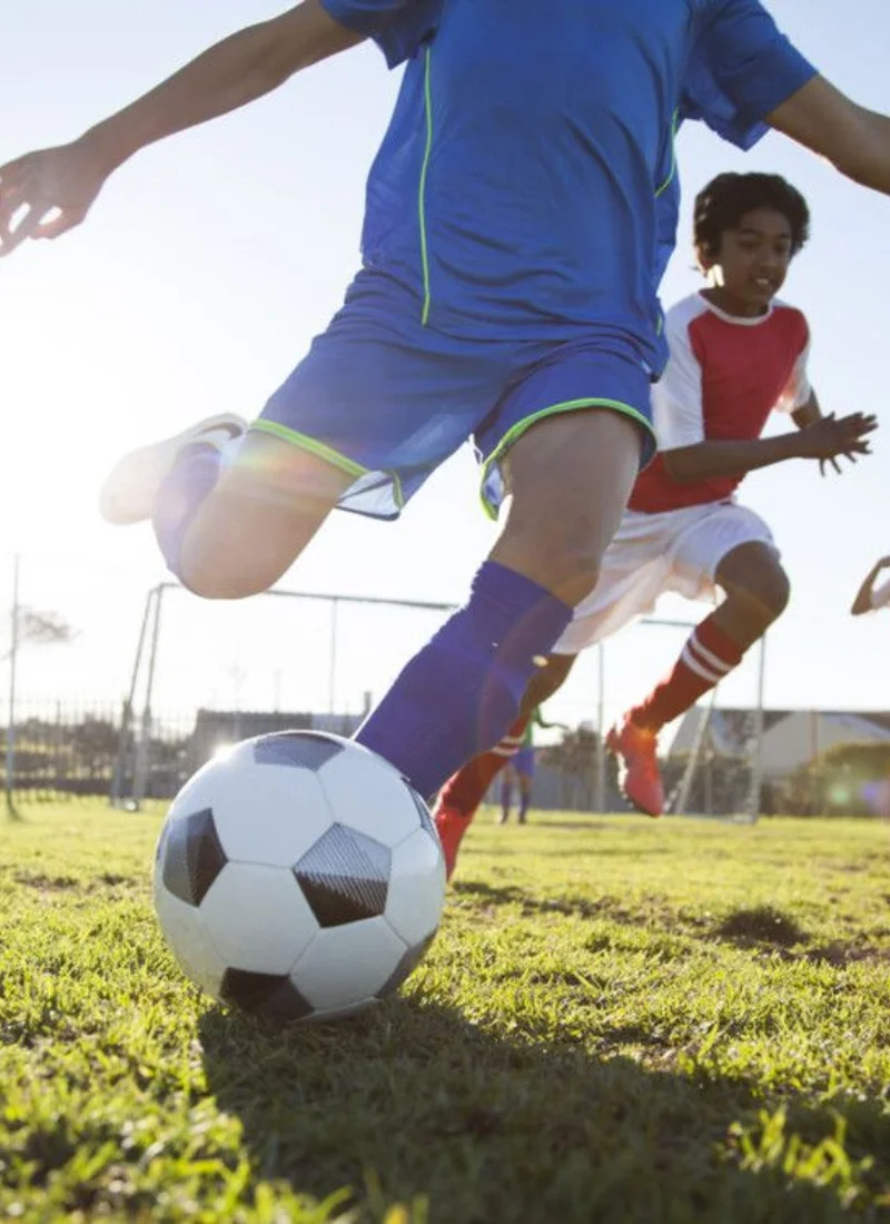 5G network performance shown through VR soccer gameplay