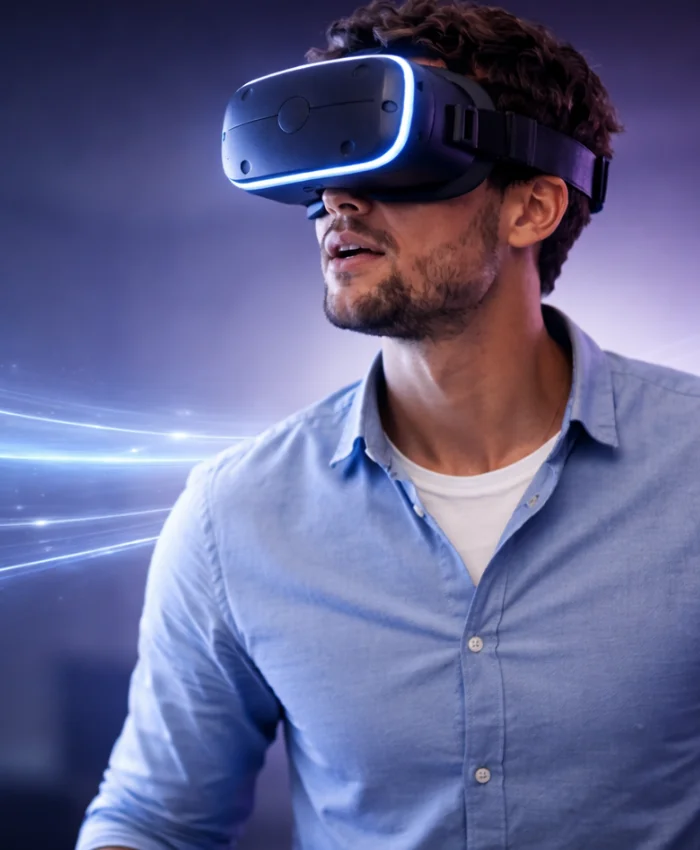 immersive VR soccer game experience demonstrating real-time 5G performance