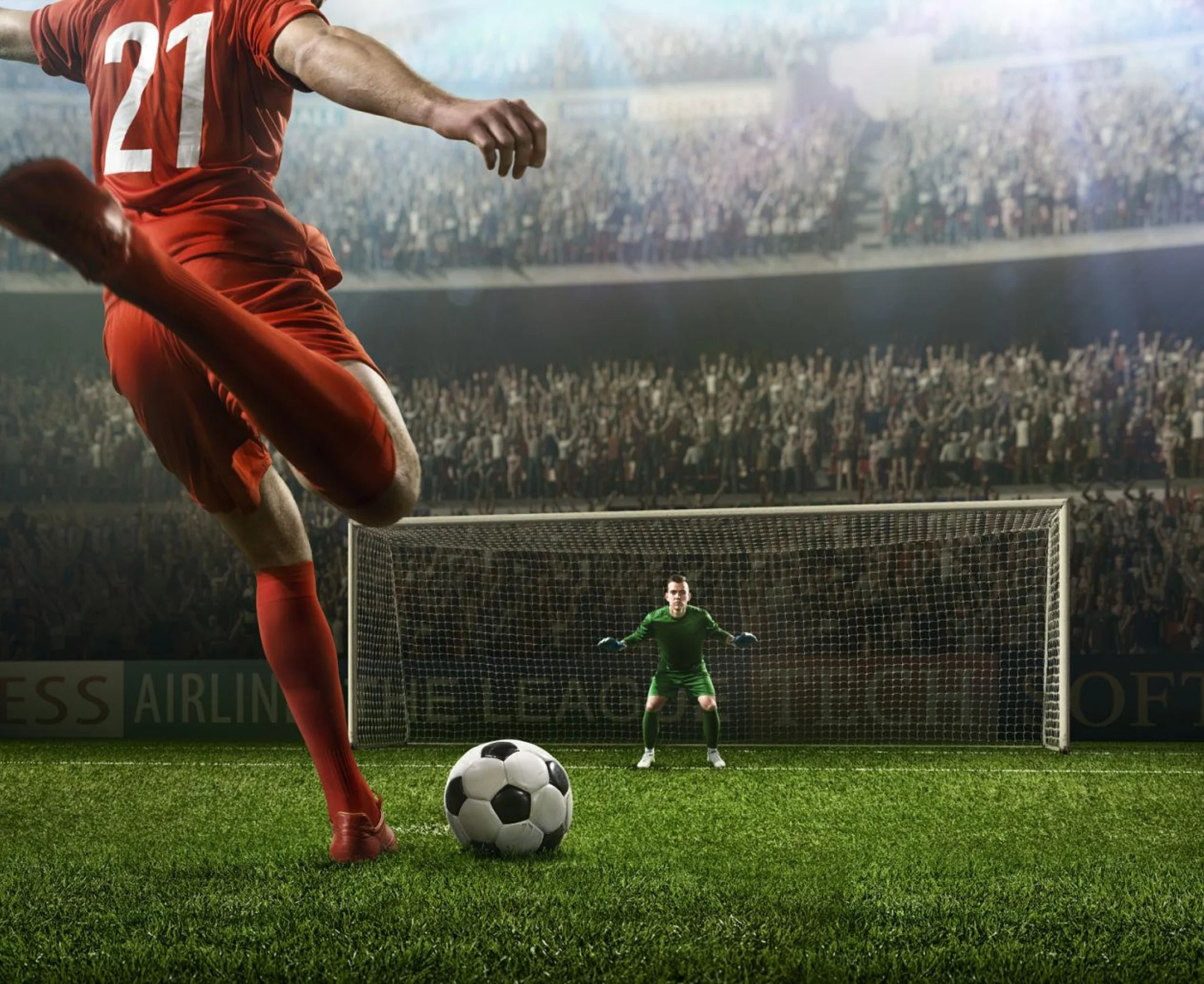 VR soccer game for Orange showing immersive gameplay and real-time 5G experience