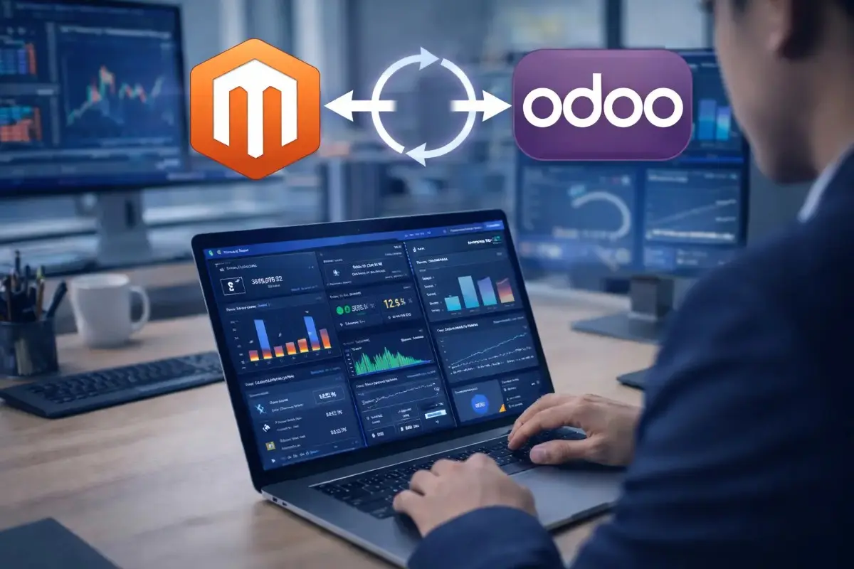 Magento 2 Odoo Connector real-time sync hero image