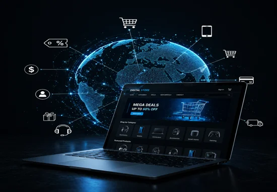 Poker mobile app login screen with live stats, secure access, and dark blue user interface