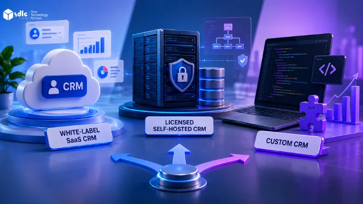 White-label SaaS CRM, licensed self-hosted CRM, and custom CRM comparison for iGaming CRM ownership models
