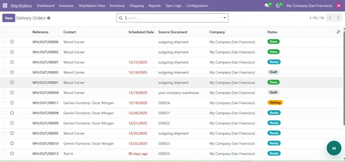 Sync ShipStation tracking updates back to Odoo
