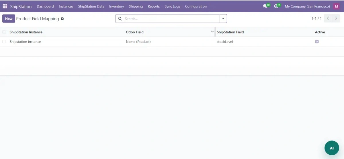 Configure ShipStation shipping settings and mapping in Odoo