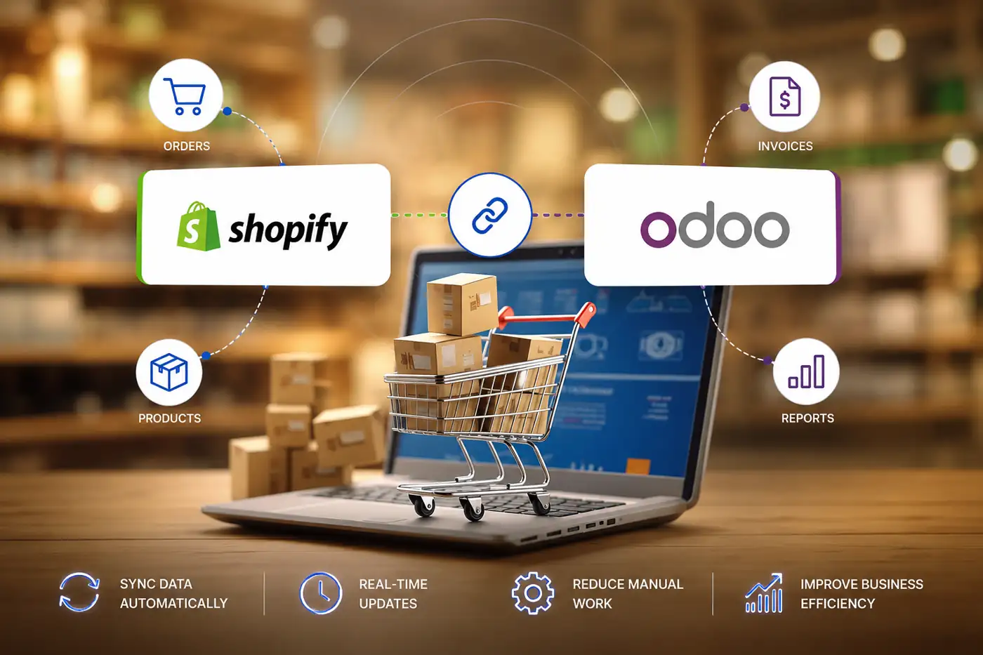 Shopify-Odoo connector, ecommerce sync case study