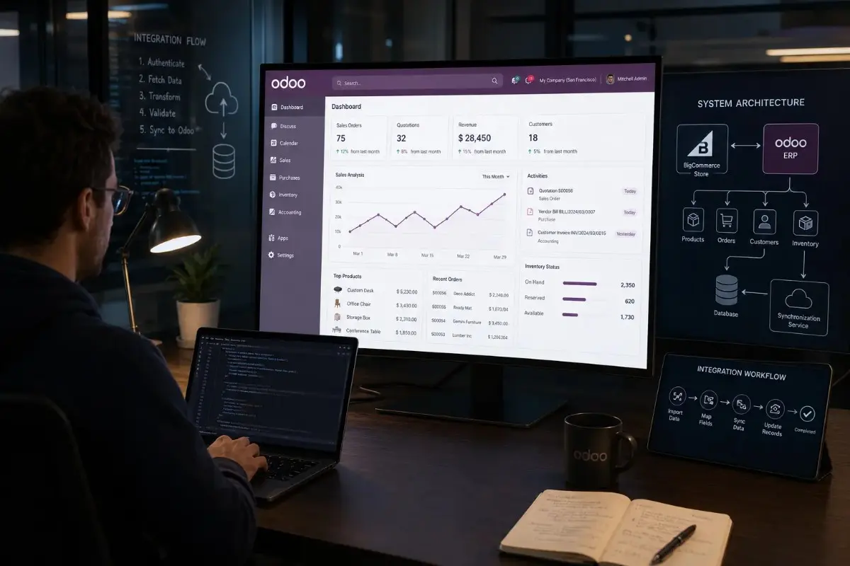 BigCommerce Odoo integration and Odoo development services