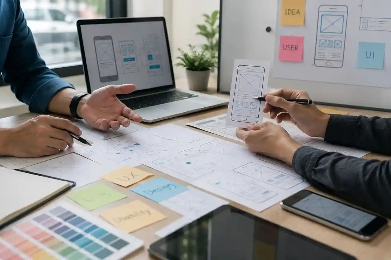 User research interviews and persona mapping for UI/UX design