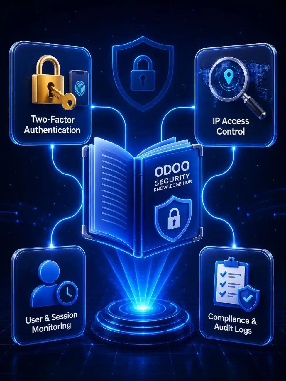 Odoo IP Access Control security knowledge hub illustration