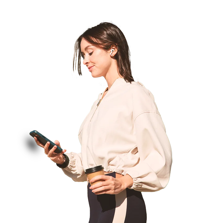 Consumer using Zilch BNPL app on smartphone