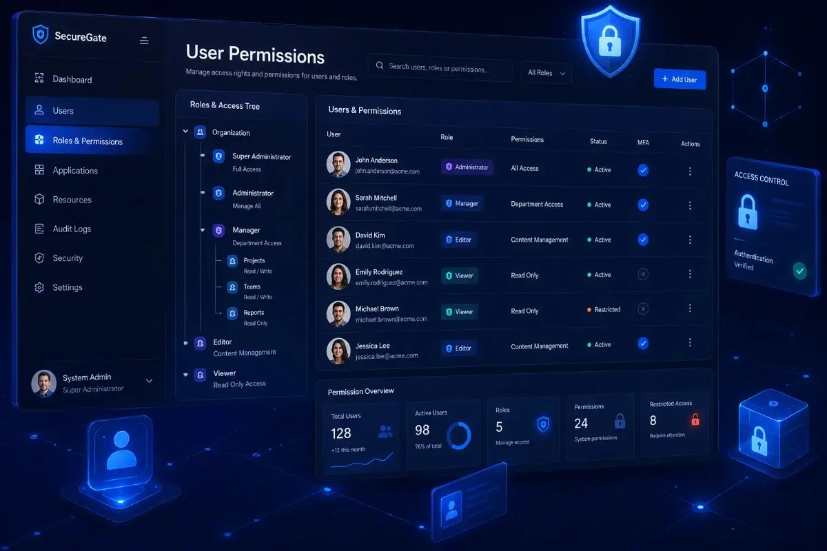 Odoo Access Rights control dashboard — Smart Access Controller by SDLC Corp