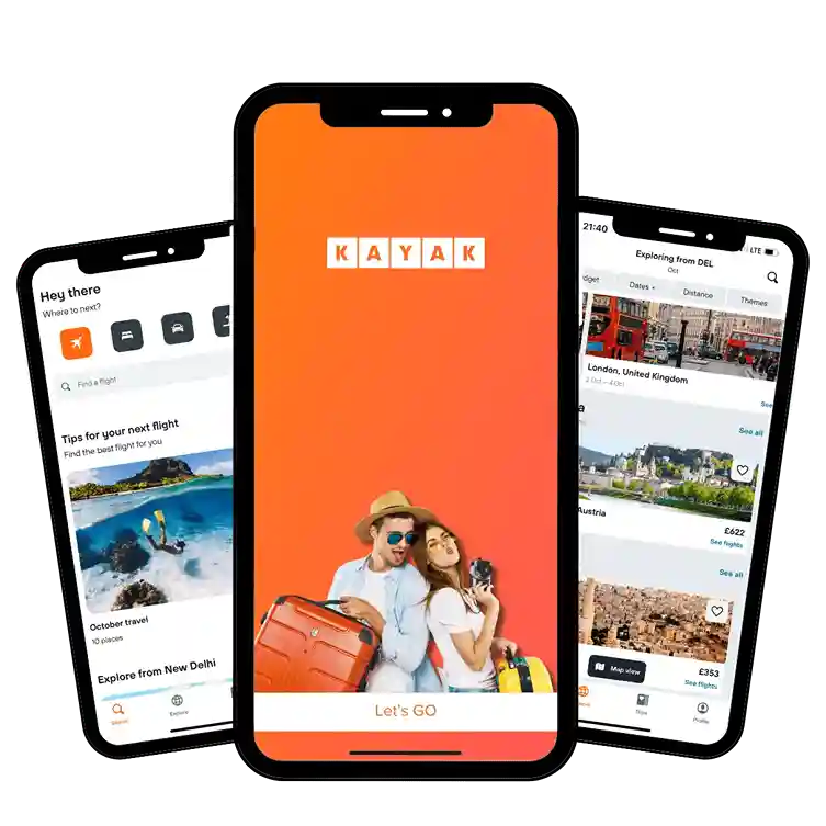 Kayak mobile app