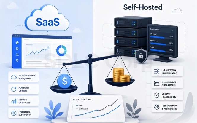 SaaS vs self-hosted iGaming CRM cost comparison for total cost of ownership planning