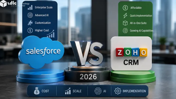 Salesforce vs Zoho CRM comparison for business teams