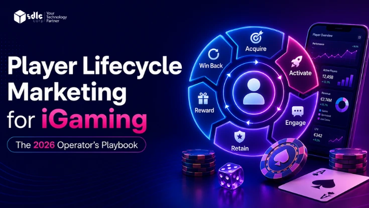 Player lifecycle marketing for iGaming with acquire, activate, engage, retain, reward and win-back stages