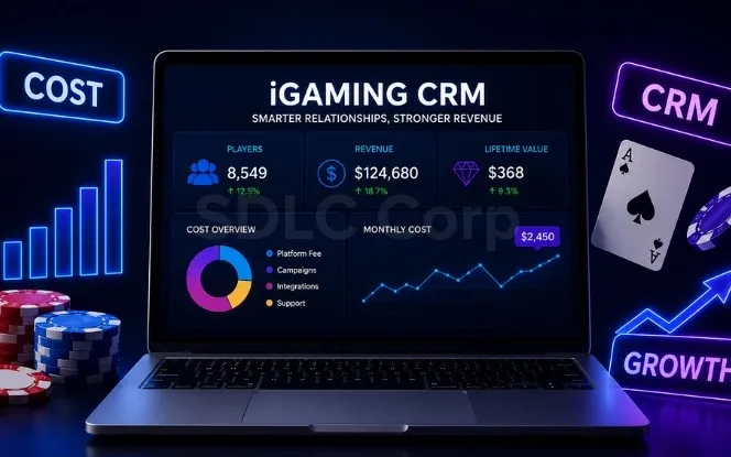 iGaming CRM monthly cost by operator size from startup to enterprise — four-tier cost breakdown