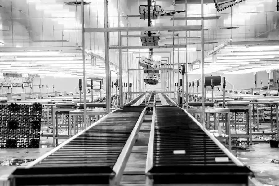 Factory production line for camera infrastructure planning