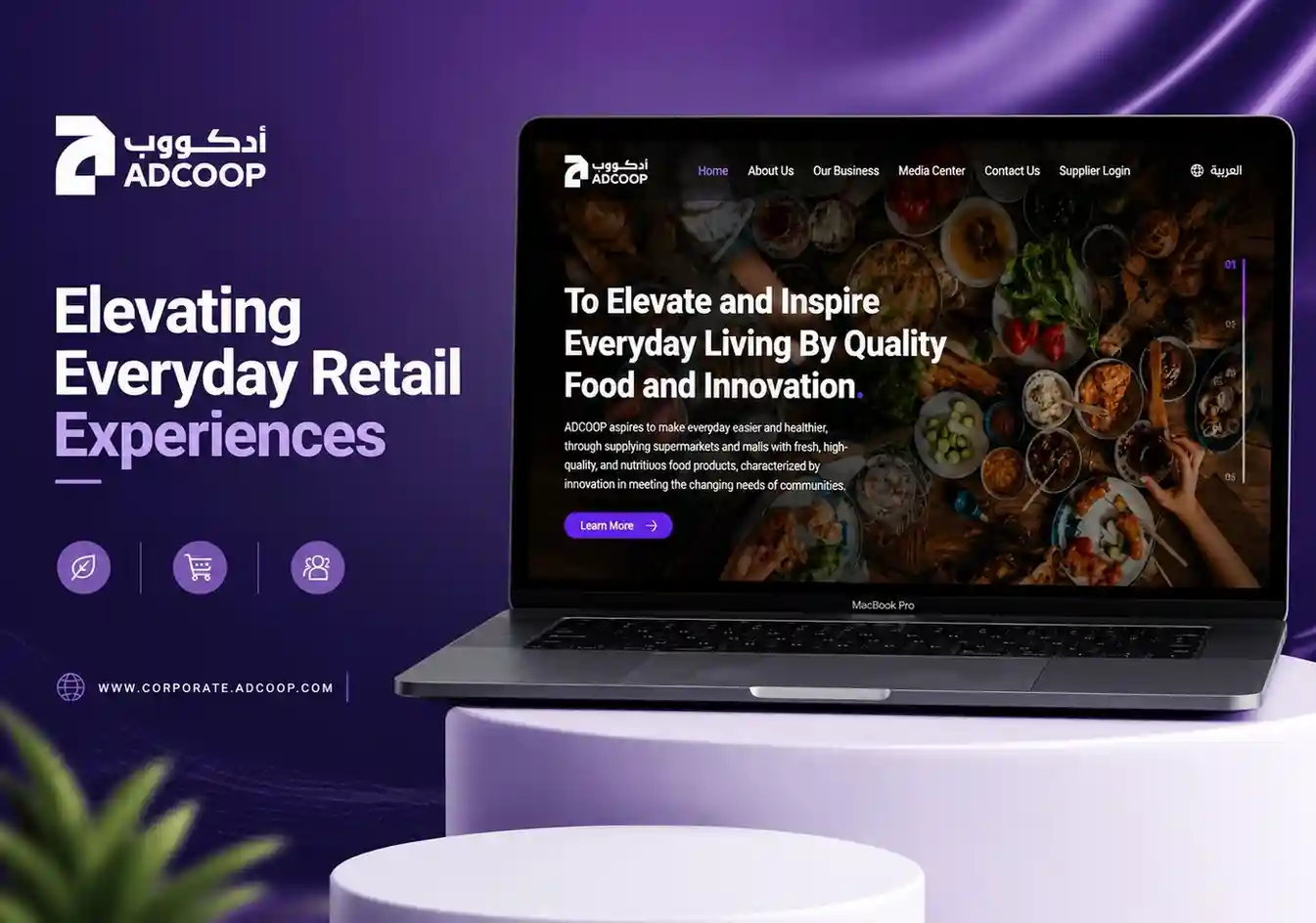 AdCoop corporate website case study by SDLC Corp