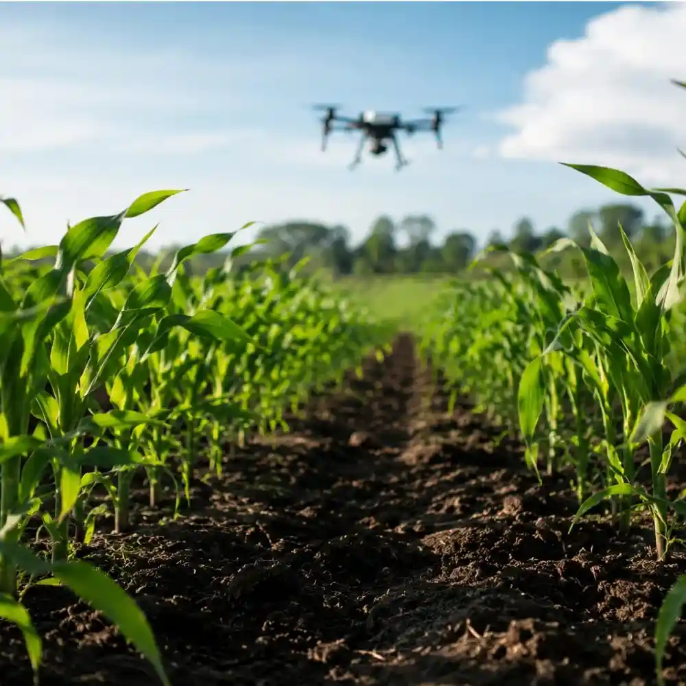 MamaApp drone agriculture service connecting rural farmers with precision field mapping