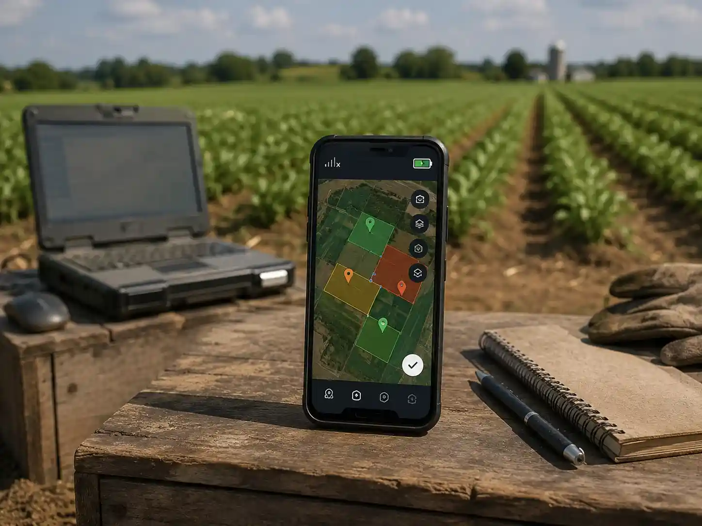 Agriculture software that is difficult to use in rural field conditions
