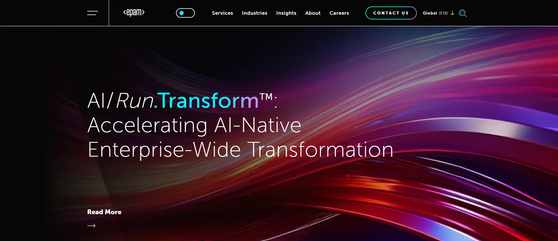 EPAM Systems official homepage preview