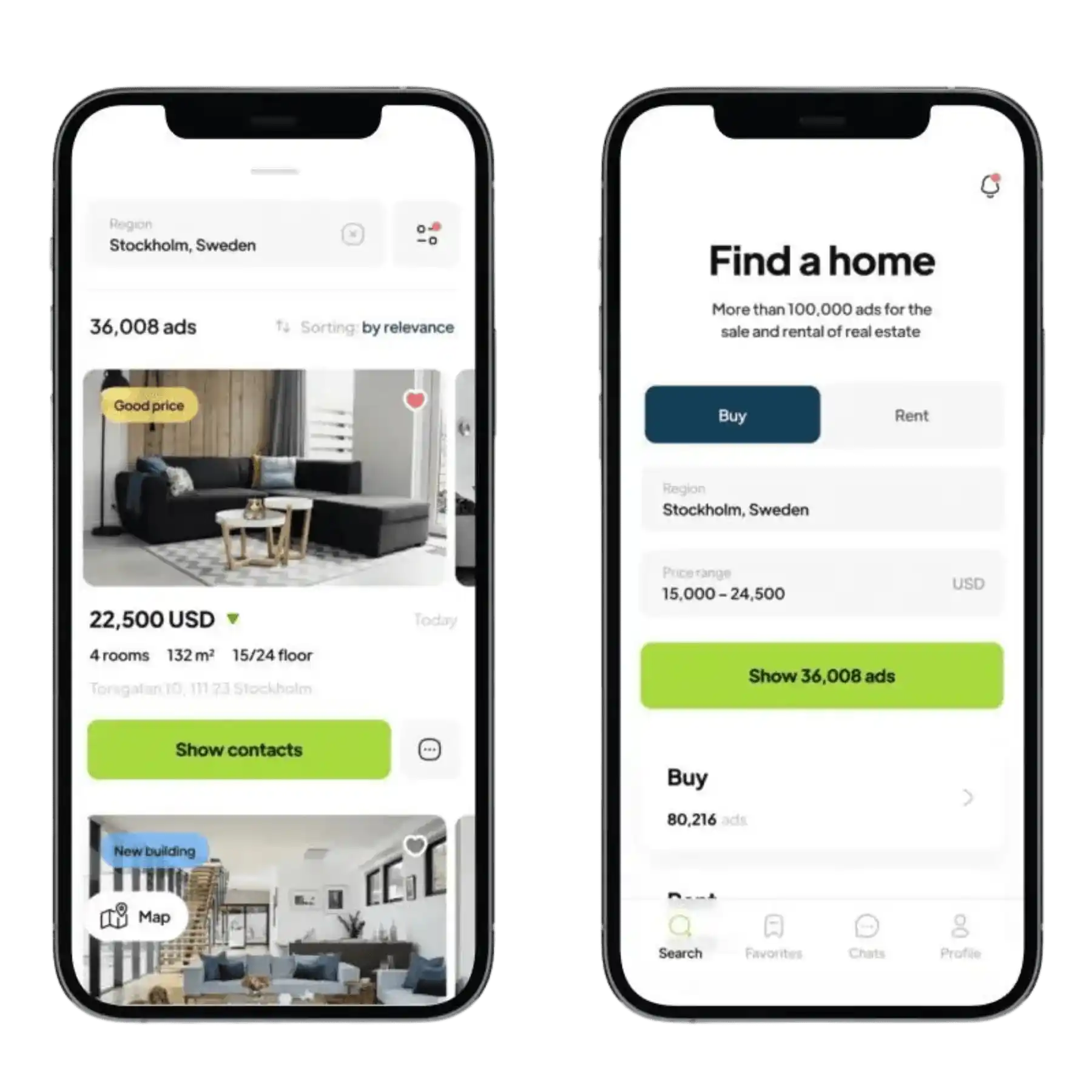 Revolutionizing property search experiences, our full stack development services engineer a comprehensive real estate listings platform, combining intuitive user interfaces with robust backend functionality for seamless property exploration.