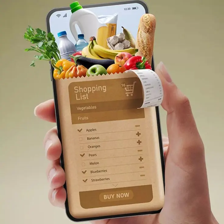 Food and grocery ecommerce delivery platform with repeat ordering