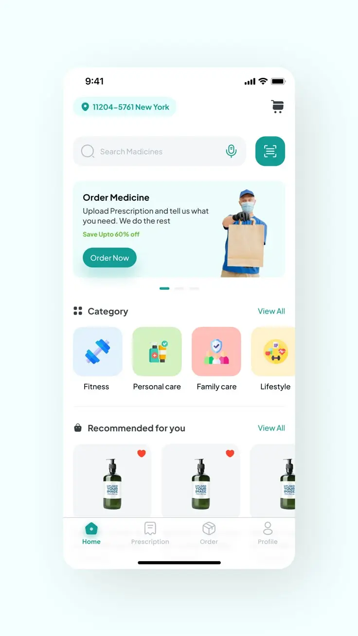Healthcare ecommerce platform for online pharmacy and medical product ordering