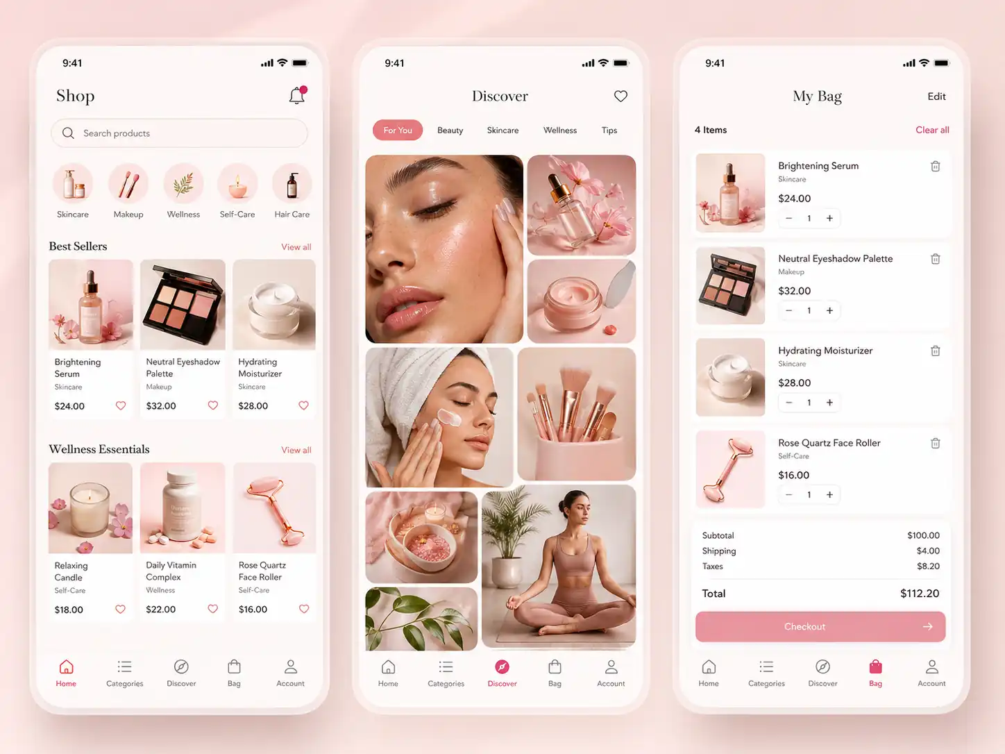 Beauty eCommerce App Case Study — Product Screens Beauty eCommerce app product browsing screens — US health and beauty retailer