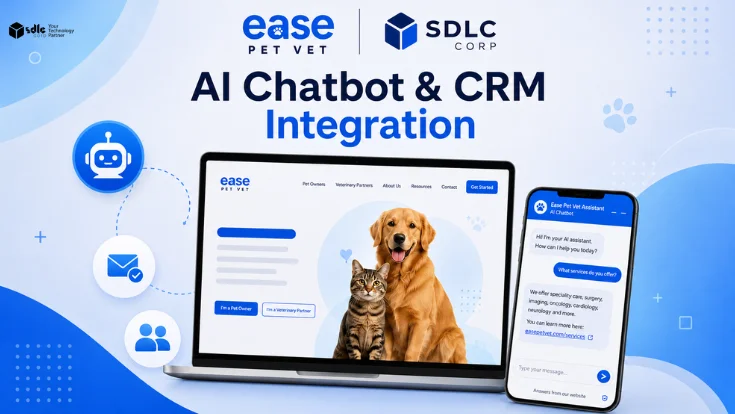 Ease Pet Vet website-grounded RAG chatbot developed by SDLC Corp