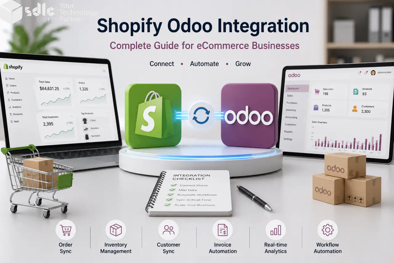 Shopify Odoo Integration connecting eCommerce store with ERP system