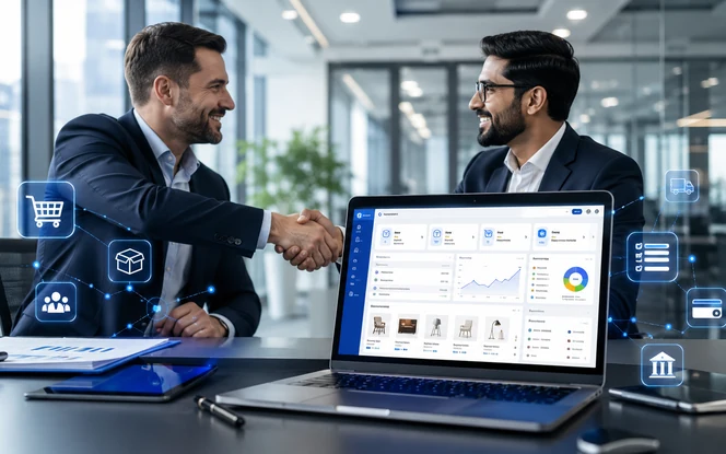 B2B ecommerce platform connecting business buyers, digital ordering, pricing, and account management