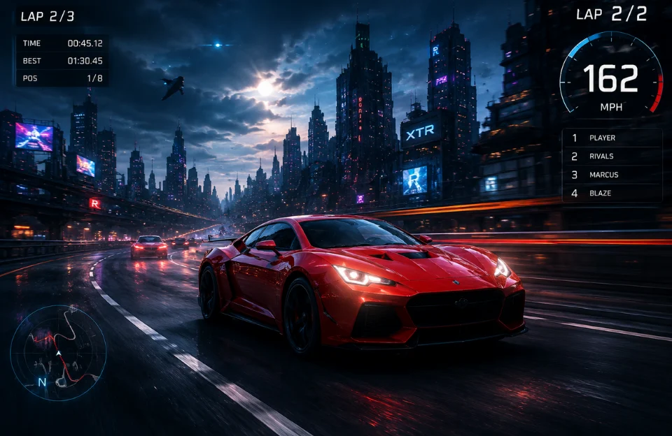 Racing game