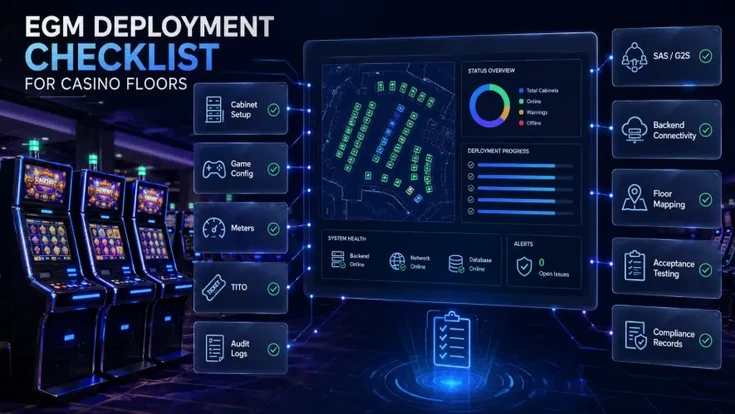 EGM deployment checklist for casino floor setup and launch