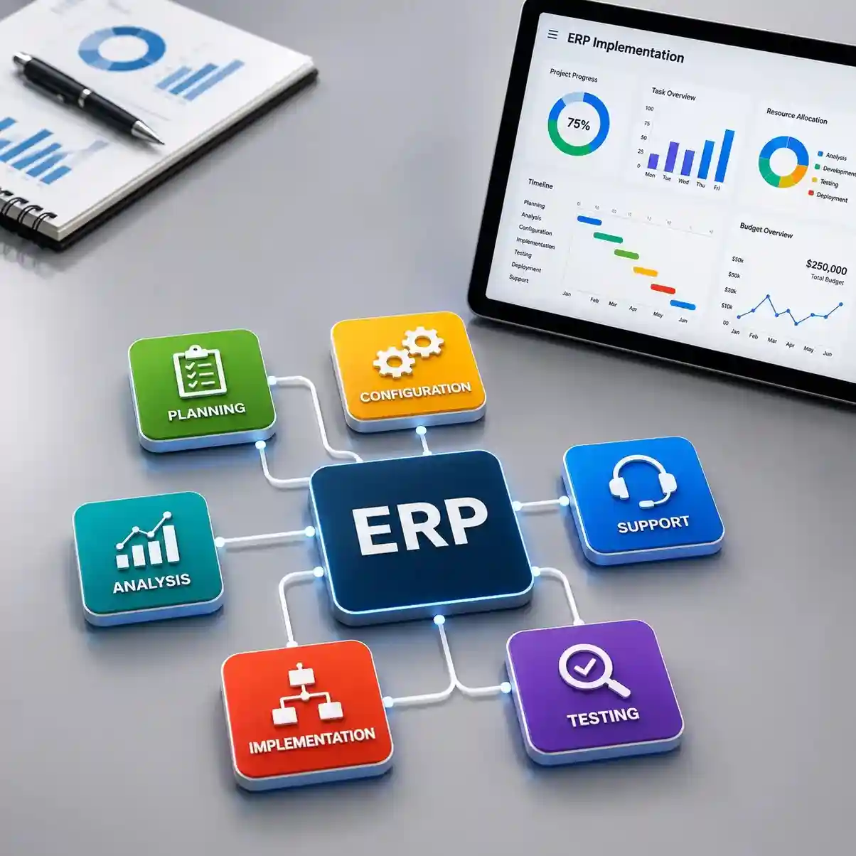 ERP implementation governance and delivery oversight