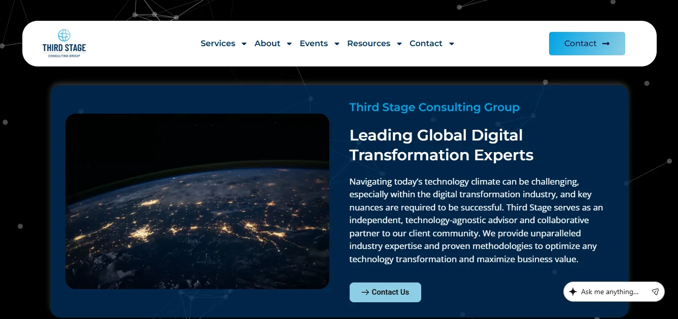 Third Stage Consulting Group ERP development company official homepage preview