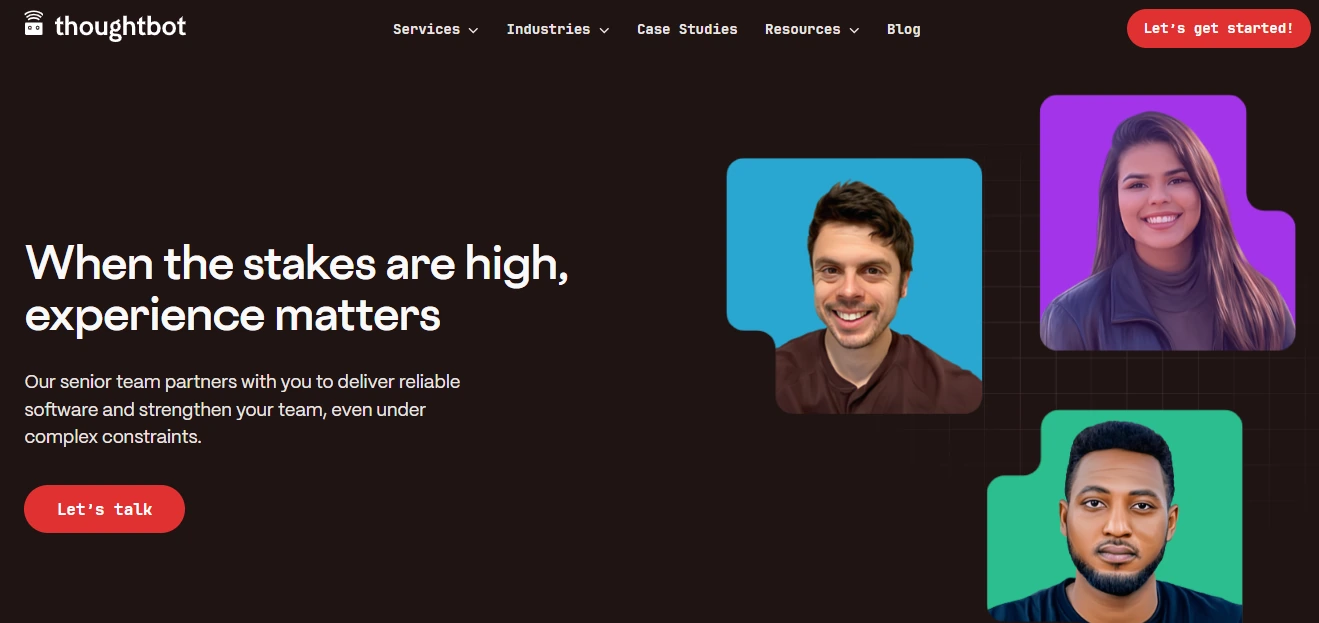 thoughtbot website homepage