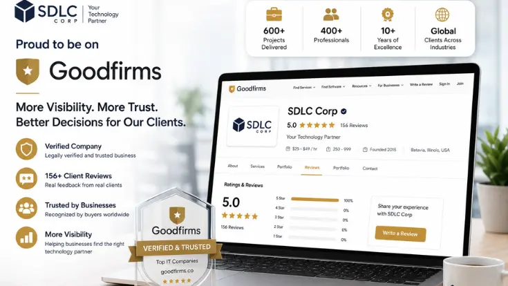 SDLC Corp GoodFirms profile with verified client reviews and software development services