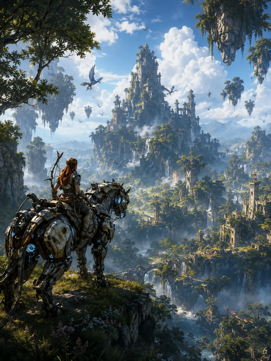 Action-focused PC adventure game scene