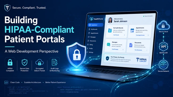 Building HIPAA-Compliant Patient Portals A Web Development Perspective Featured Image
